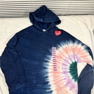 Wildfox Hadley Relaxed Fit Tie-Dye Hoodie Sweatshirt